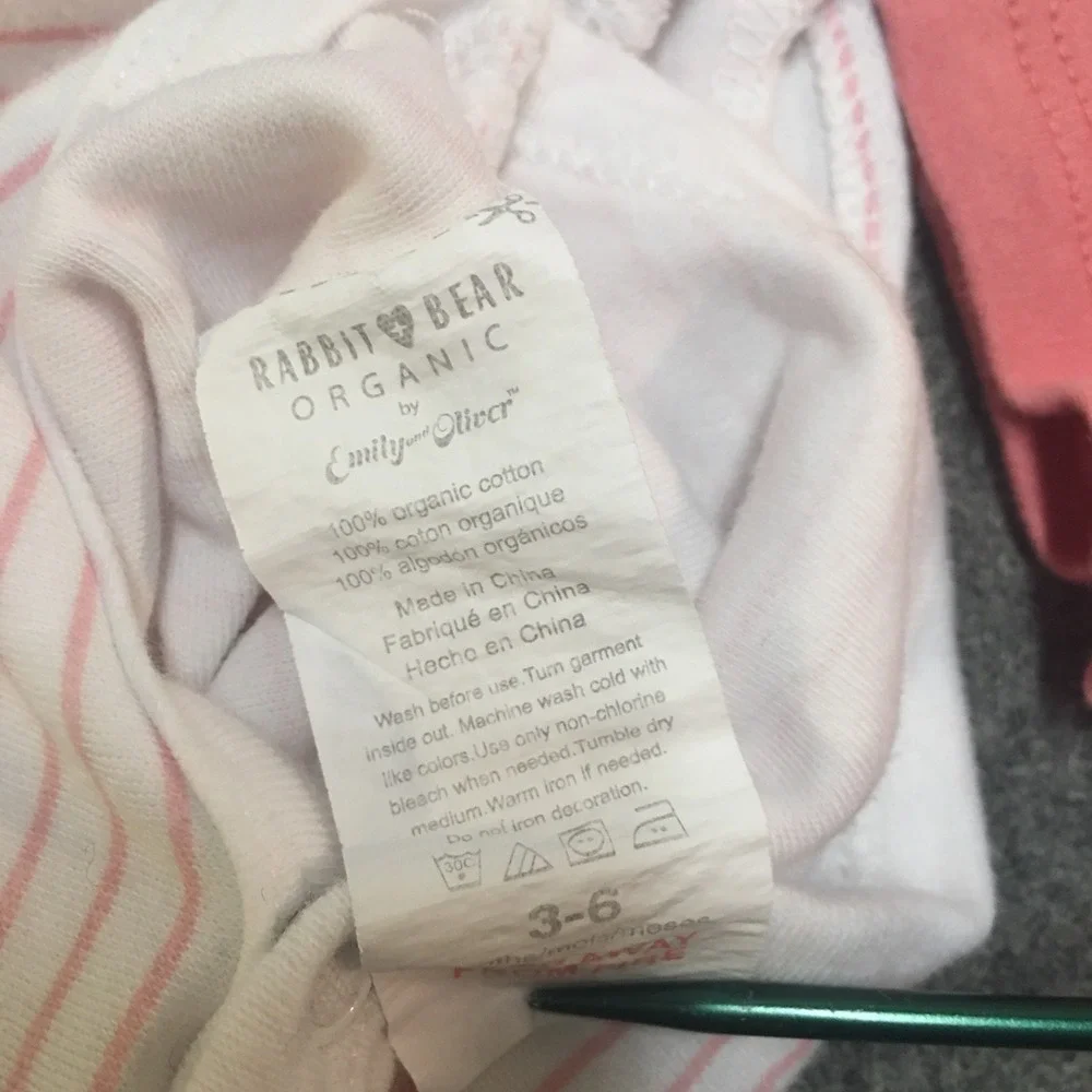 Organic Baby Girl 0-3-6-9-18-24 Months Clothing Lot 8x Pieces Bulk All Season - Picture 10 of 11